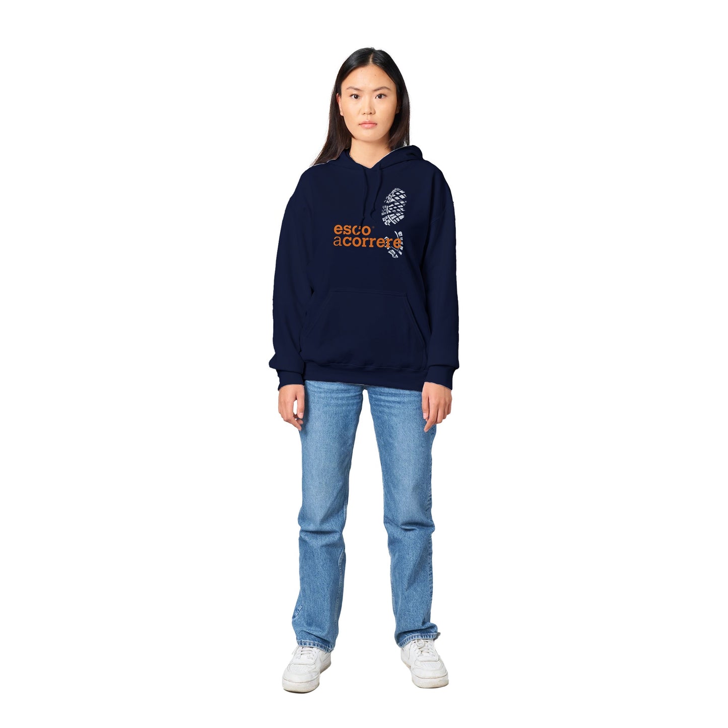 Felpa con Cappuccio "Esco a Correre - Runner"