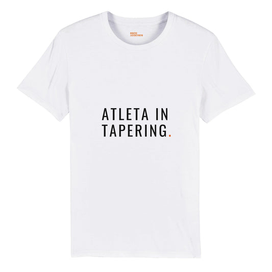 Atleta in Tapering - T-shirt Organica Bianca