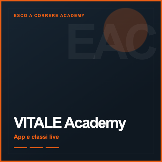 VITALE Academy — App e classi live | Esco a Correre Academy