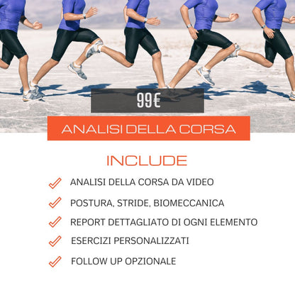 Video analisi della biomeccanica della corsa